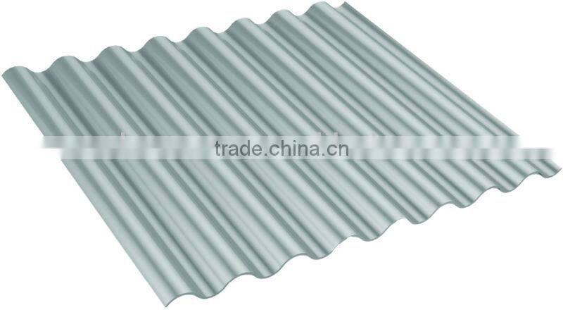 Taiwan Made Opaque Silver Polycarbonate Corrugated ROMA sheet (Ti-Lite Metallic Silver ROMA)