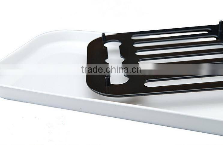 Kitchen Usage Bilayer Plastic Dish Rack For Dish Drying