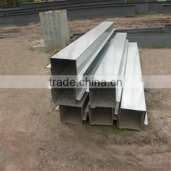 Steel structure building stainless steel rain gutte