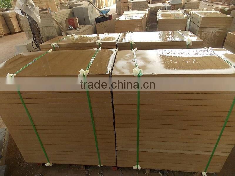 yellow beige sandstone tile