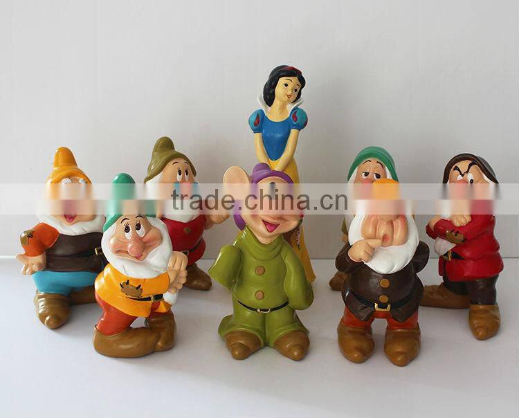 Snow White and Seven Dwarfs Resin Scultpure