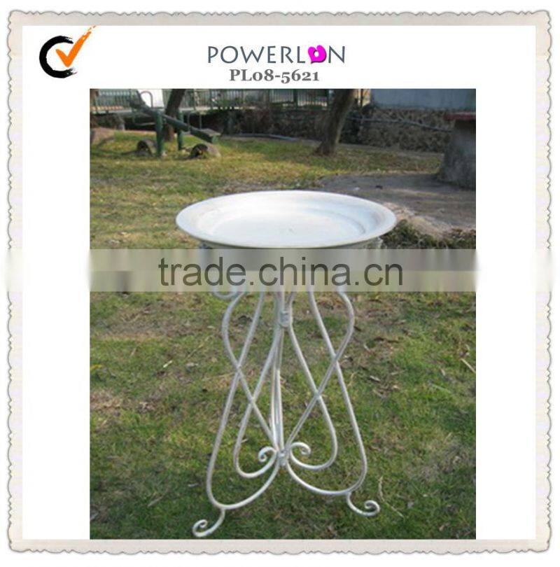 Wrought iron garden products bird bath