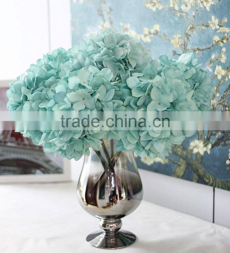 Home & wedding table decoration silk Hydrangea artificial flowers for sale
