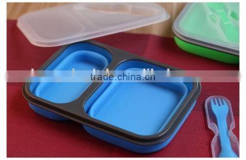 Silicone disposable picnic lunch box