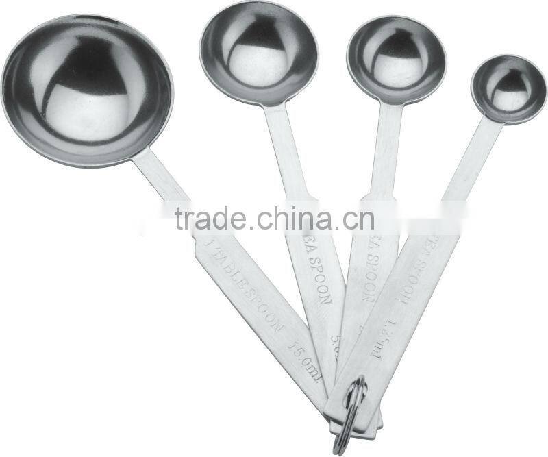 staniless steel 4pcs measuring spoon, cooking tool