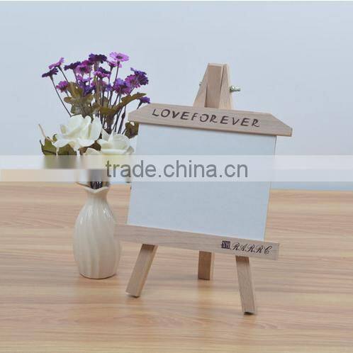 Customized cheap new fashion easel shape wooden photo frame for table