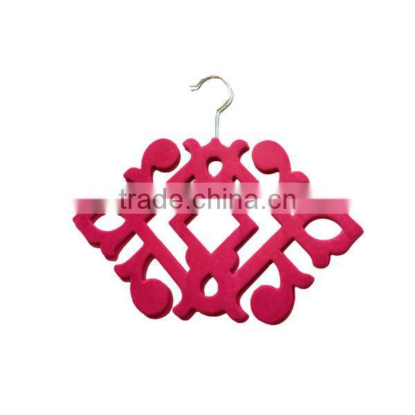 Nice design non-slip velvet belt hanger