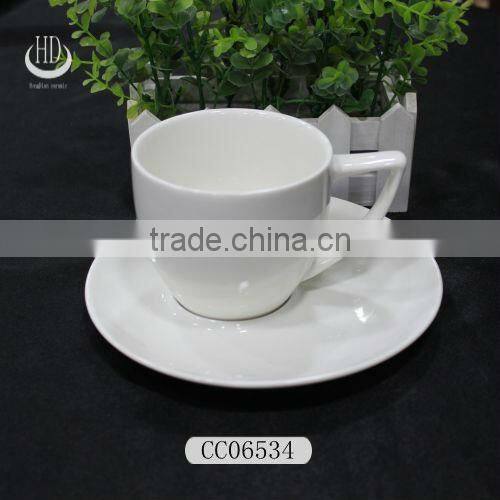 porcelain square coffee cup and saucer