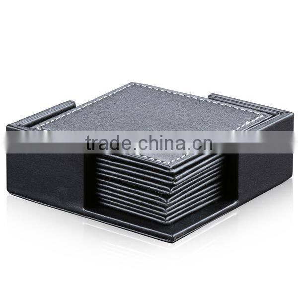 Double-faced square cup mat, PU leather of insulation pad