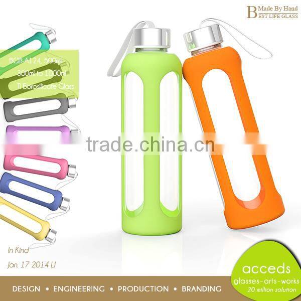 Microwave Novelty Different Sport Decorative Glass Bottles For Water