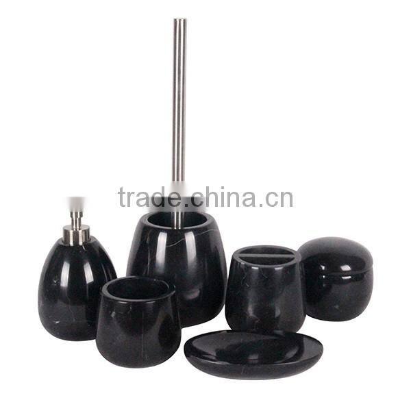 Marble home decor bathroom accessories sets designed from factory wholesale