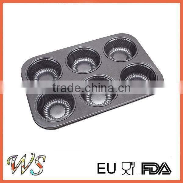 6 Cups Carbon Steel Muffin Pan