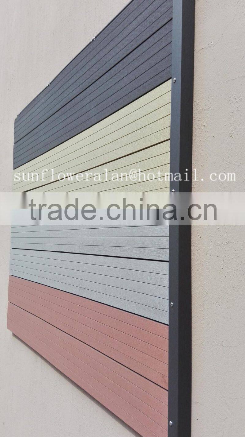 2015 Hot sale wood plastic composite wpc wall panel /outdoor wall panel /decorate wall board