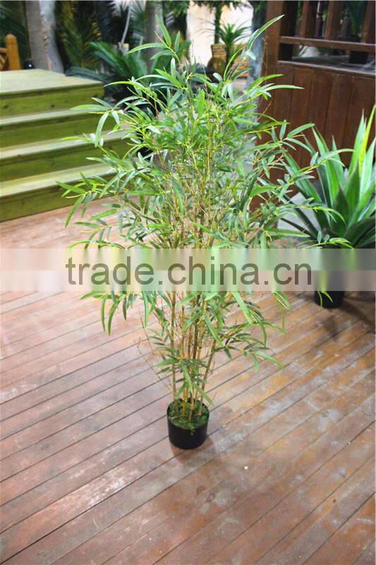 Home garden for hotel decoration 160cm Height making artificial live plastic green bamboo bonsai tree EZZPZ06 0202