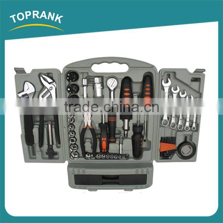 61pcs forged carbon steel household multi mechanics universal hand tool set