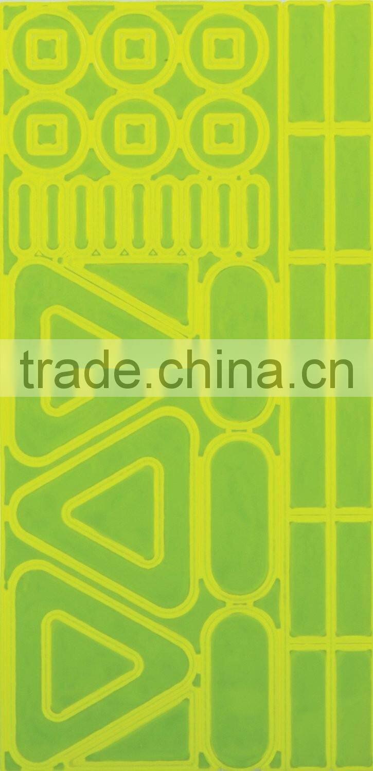 Fluorescence Yellow Safety Warning Self Adhesive stickers