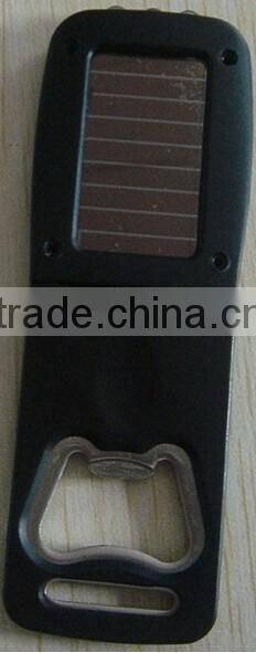 Hot design plastic custom logo bottle opener with LED light