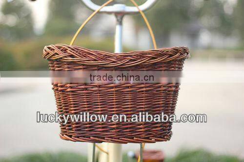 cheap wicker bike basket factory supply