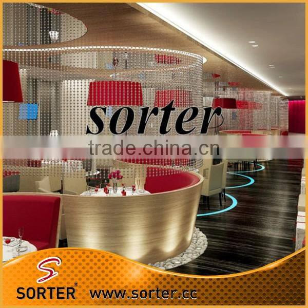 cheap price decorative metal partition hanging bead room divider