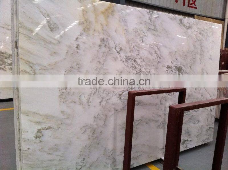 Competitive Price Nature Marble Green Land View Marble White Marble tile