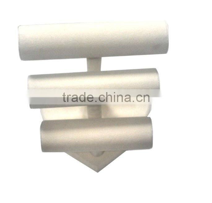 Beige 3 layer Velvet Bracelet Holder