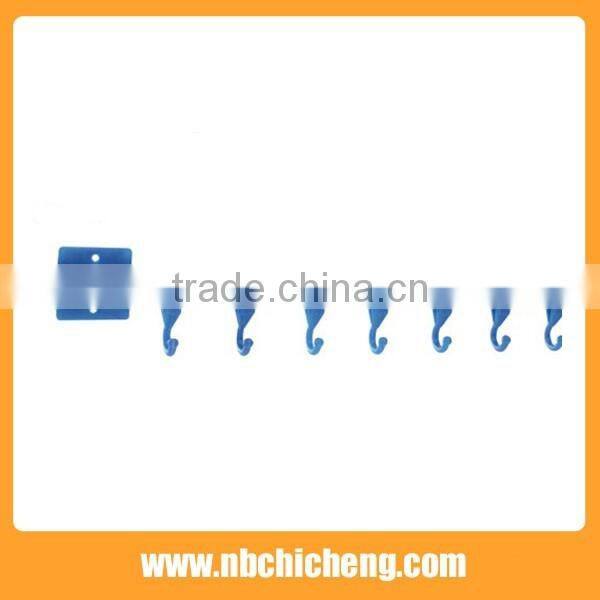 Suction cup row hook plastic bath towel hook J hanging hooks