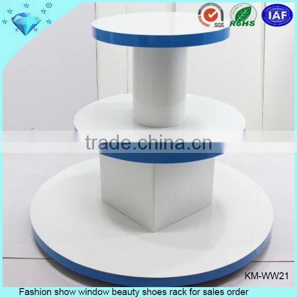 Fashion show window beauty shoes rack for sales order