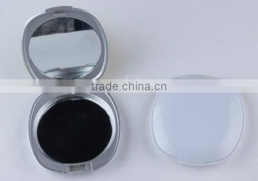 Plastic Round folding double sided mirror pocket mirror