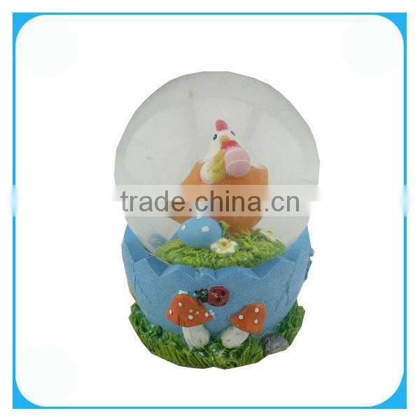 Easter Decor Resin And Glass Christmas Globe Water