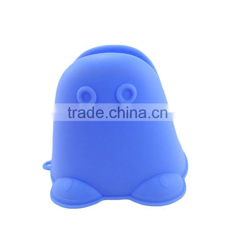 Hippopotamus shapedHeat Resistant Silicone BBQ Grill Oven Gloves and Barbecue Mitts for Cooking, Baking, Smoking & Potholder