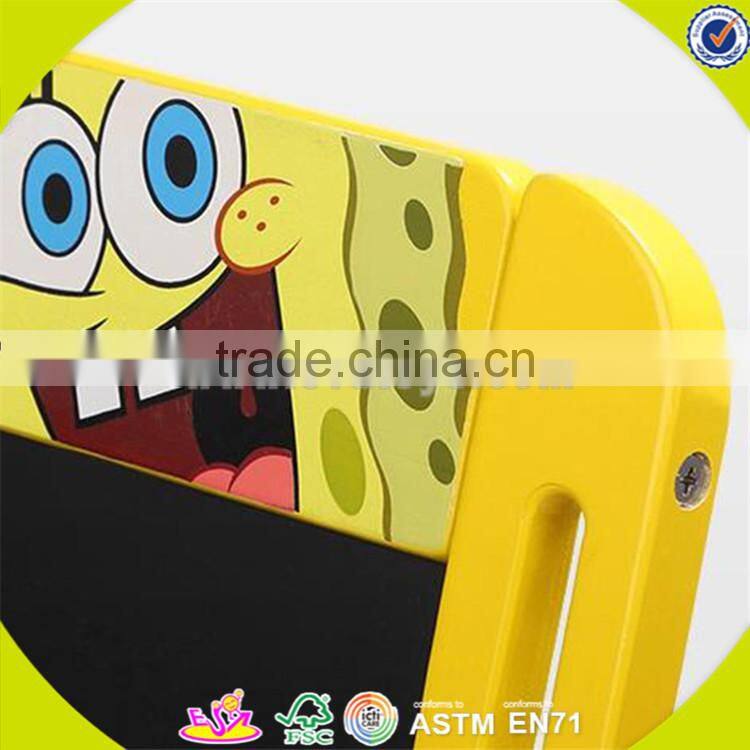 wholesale top quality kids wooden blackboard with storage box nice toddler wooden blackboard with storage box W12B056