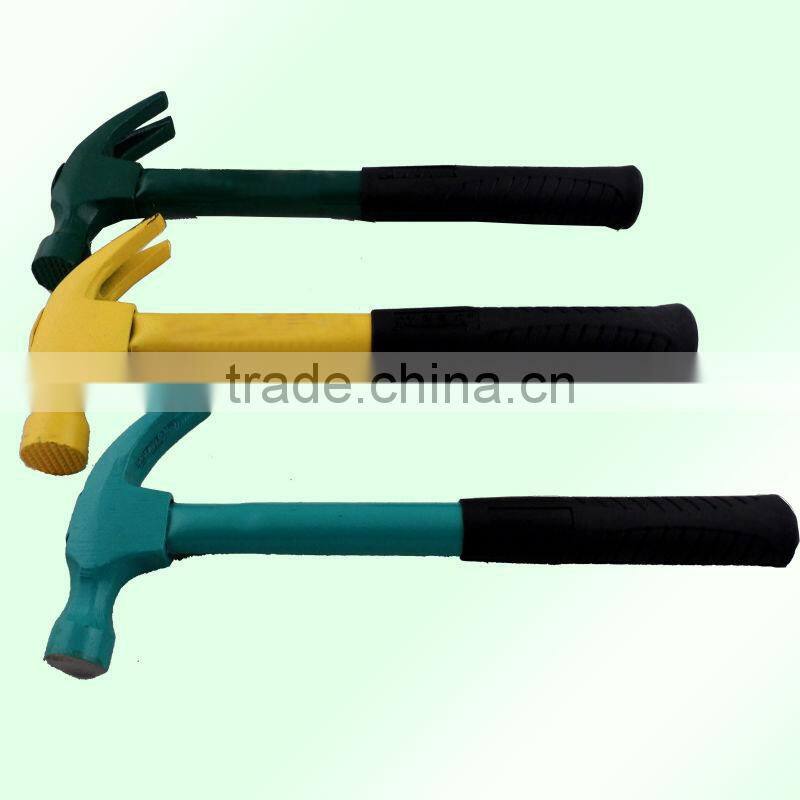 H1046 steel handle anti-skipping and magnetized claw hammer