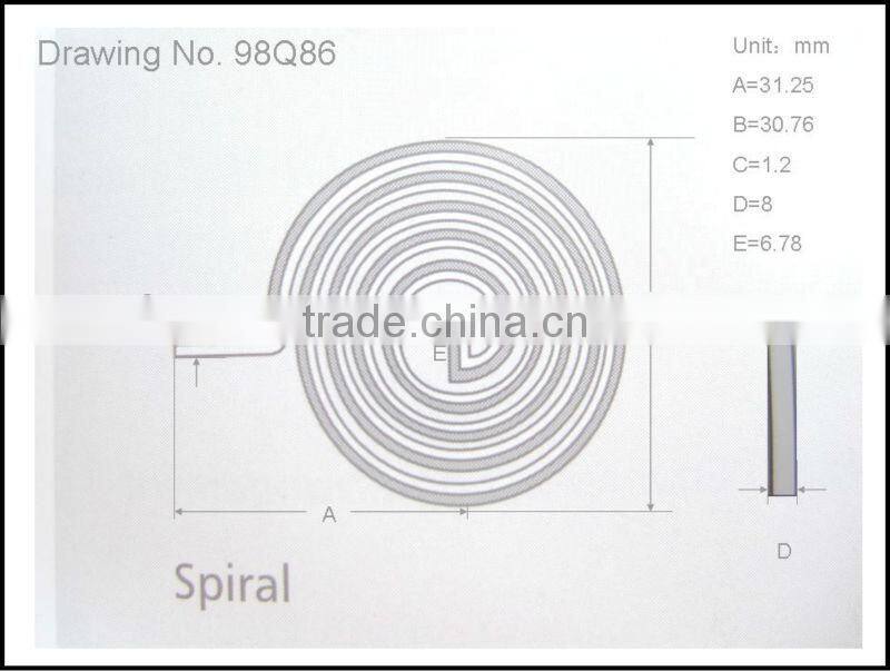 Bimetal Thermostatic Coil 97Q76