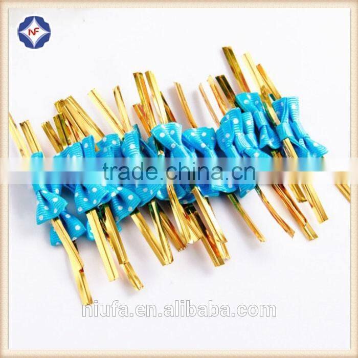 food packaging plastic single metal wire twist ties