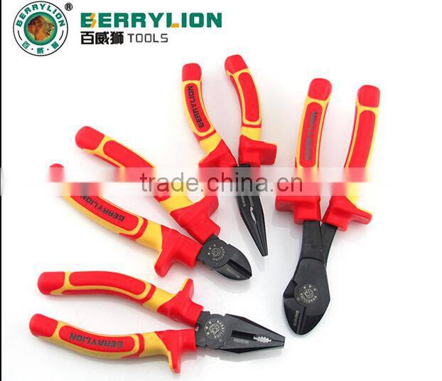 Berrylion tools 1000V VDE 7'' diagonal cutter pliers with plastic handle