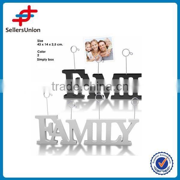 Photo clip decoration, "Family" family decoration