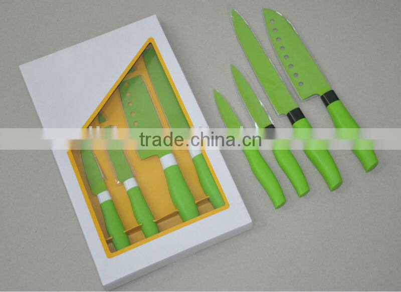 colorful kitchen knife set