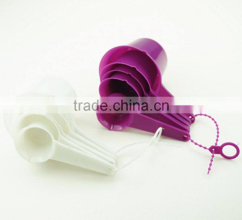 47064 Set of 5 pcs Plastic Kitchen Baking Measuring Measure Spoon Cup Set NEW