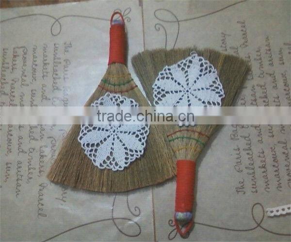 Adjustable Grass Broom with Colorful Short Grass Handle