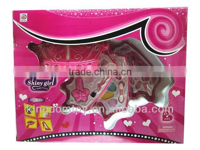 kid plastic toy makeup mirror set
