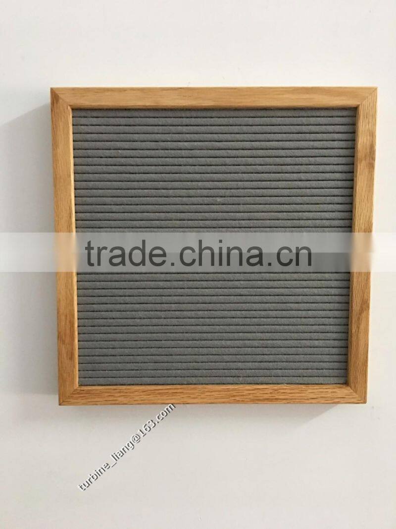 10 x 10 inch slotted felt letter board with letter set or without