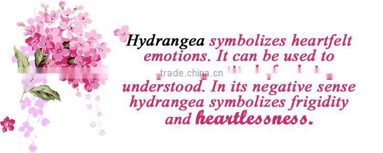 hot sell low moq silk artificial hydrangea fabric flower