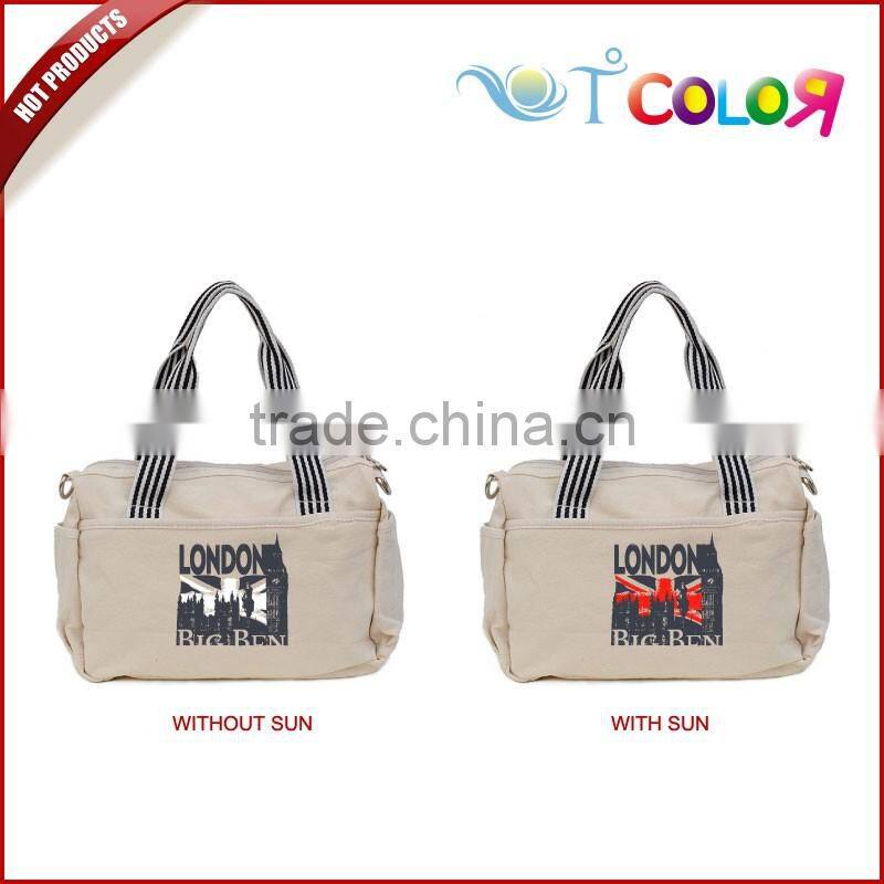 2015 fashion tote bag new design bag wowen bag,custom-made uv color change tote bags
