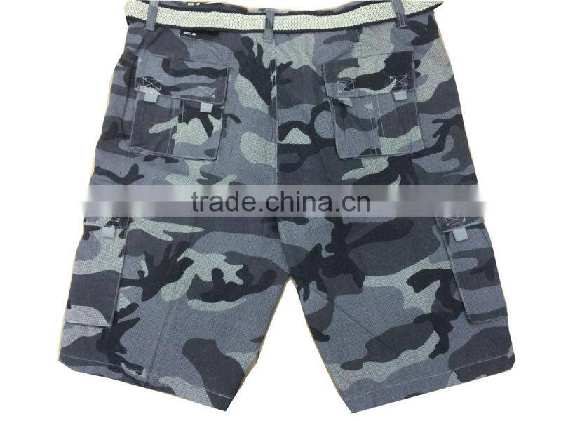 New style 2016 Summer Mens Camo Cargo Shorts printed fabric Stocklots