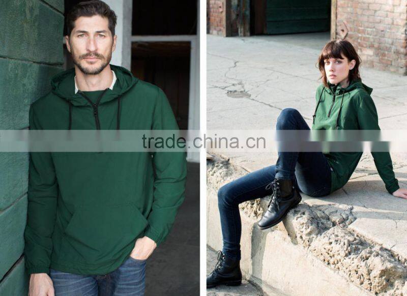 pullover style waterproof winder water resistant Nylon windbreaker jacket