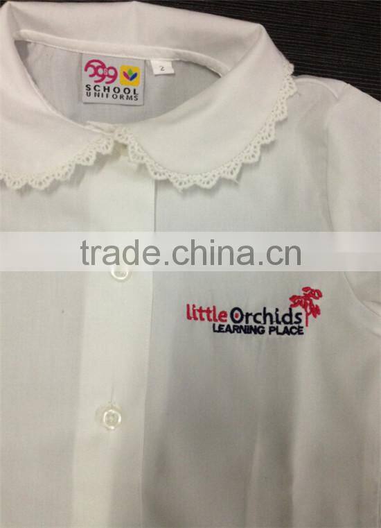 Girls boys shirts school uniform shirts white schools shirts for kids