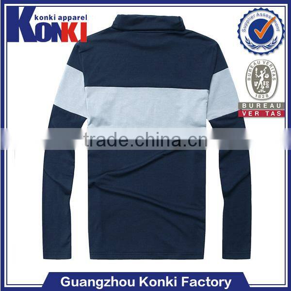 100% cotton High collar women plain long sleeve shirt