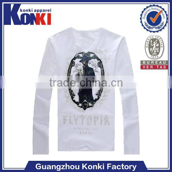 custom plain cotton Eco-Friendly dry fit long sleeve t shirt