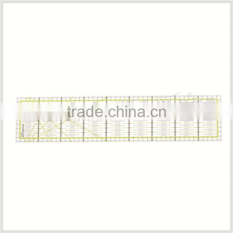 Kearing pro arcylic Double-Colored Grid Lines 45cm*10cm Rectangular patchwork ruler with scale range for sewing cutting#KPR4510