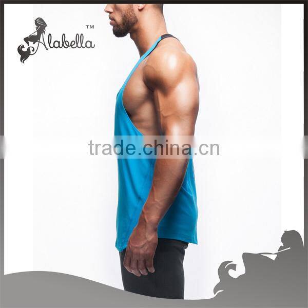 Colourful gym blank gym mens stringer singlet wholesale